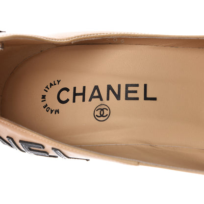 Chanel Lambskin Escarpins Cap Toe Pumps 38 Beige Black 7 of 11