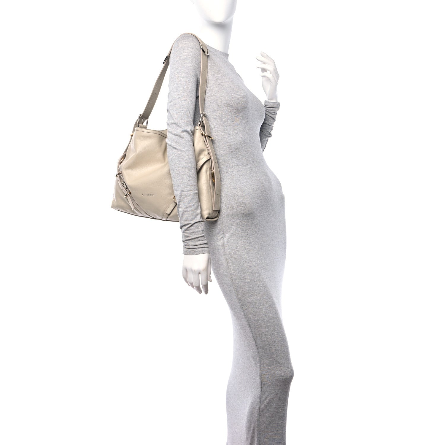 Givenchy Calfskin Medium Voyou Bag Natural Beige 2 of 10