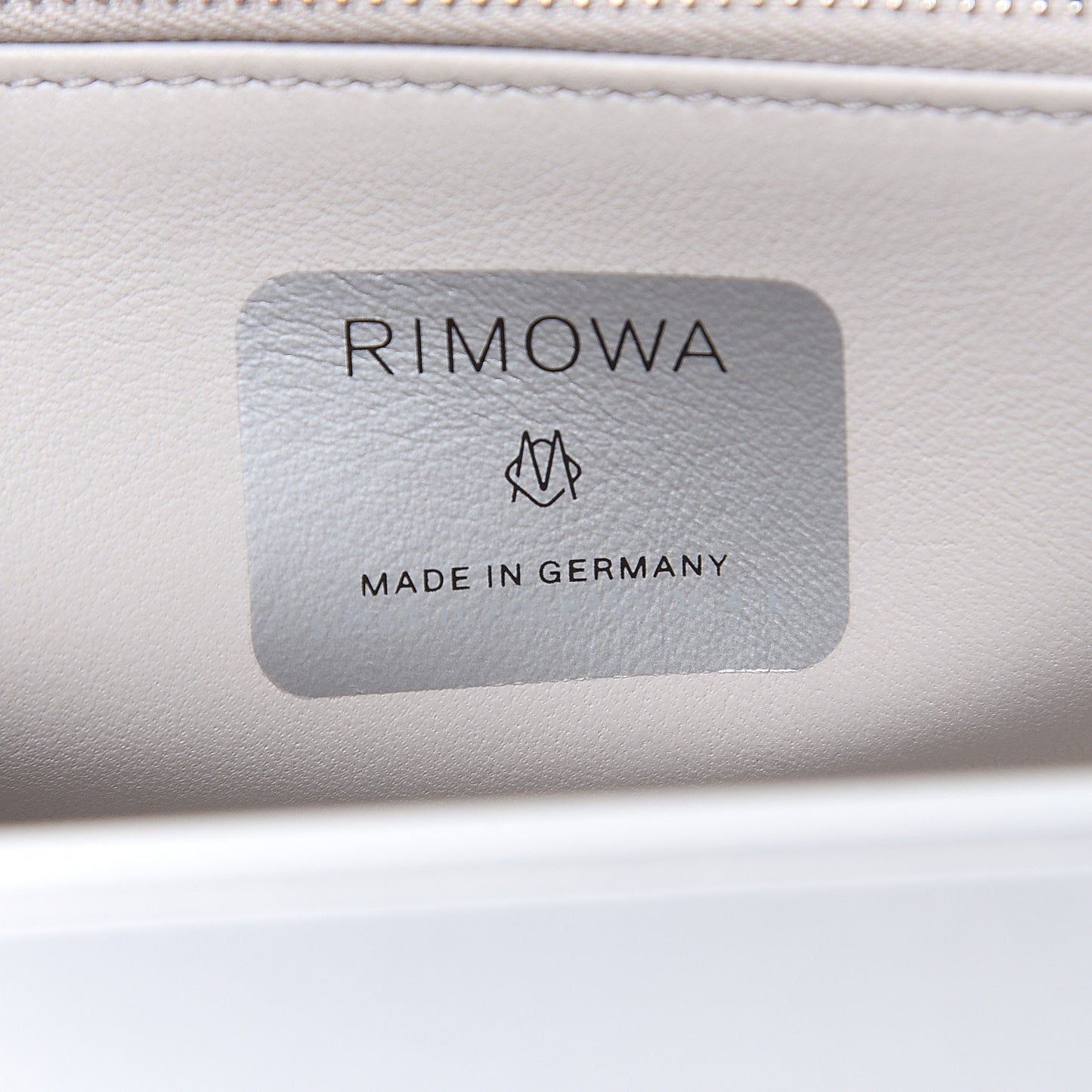 X RIMOWA Aluminum Personal Clutch On Strap Silver