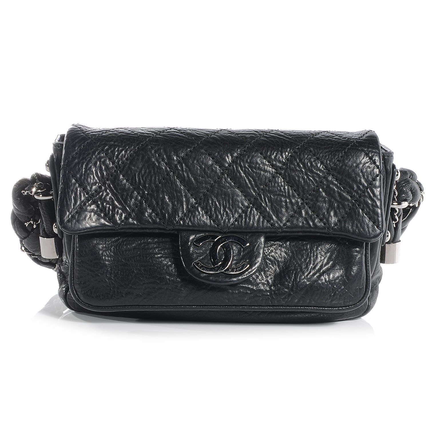 Chanel Distressed Lambskin Lady Braid Flap Black 1 of 7