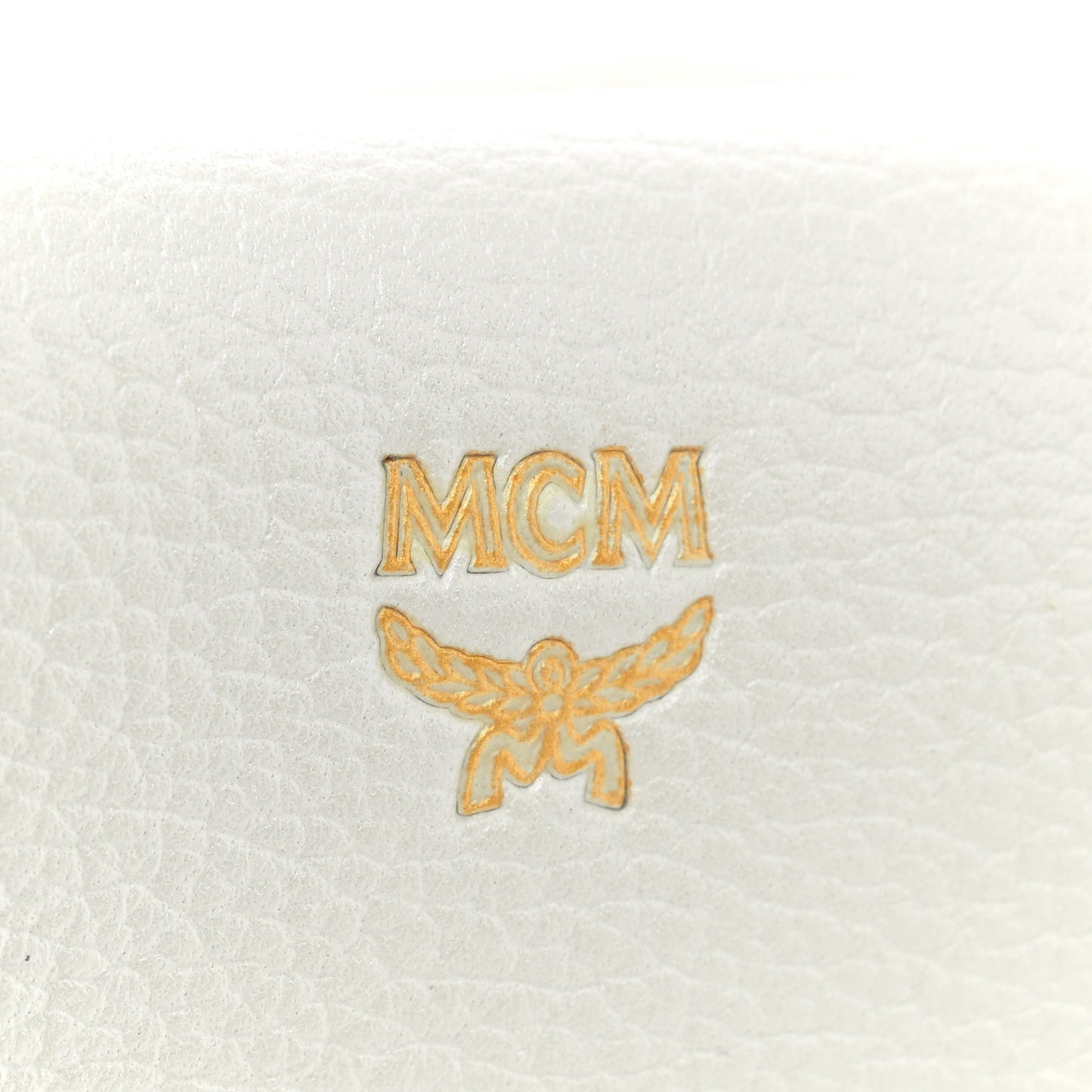 Grained Calfskin Medium Milla Tote White Flake