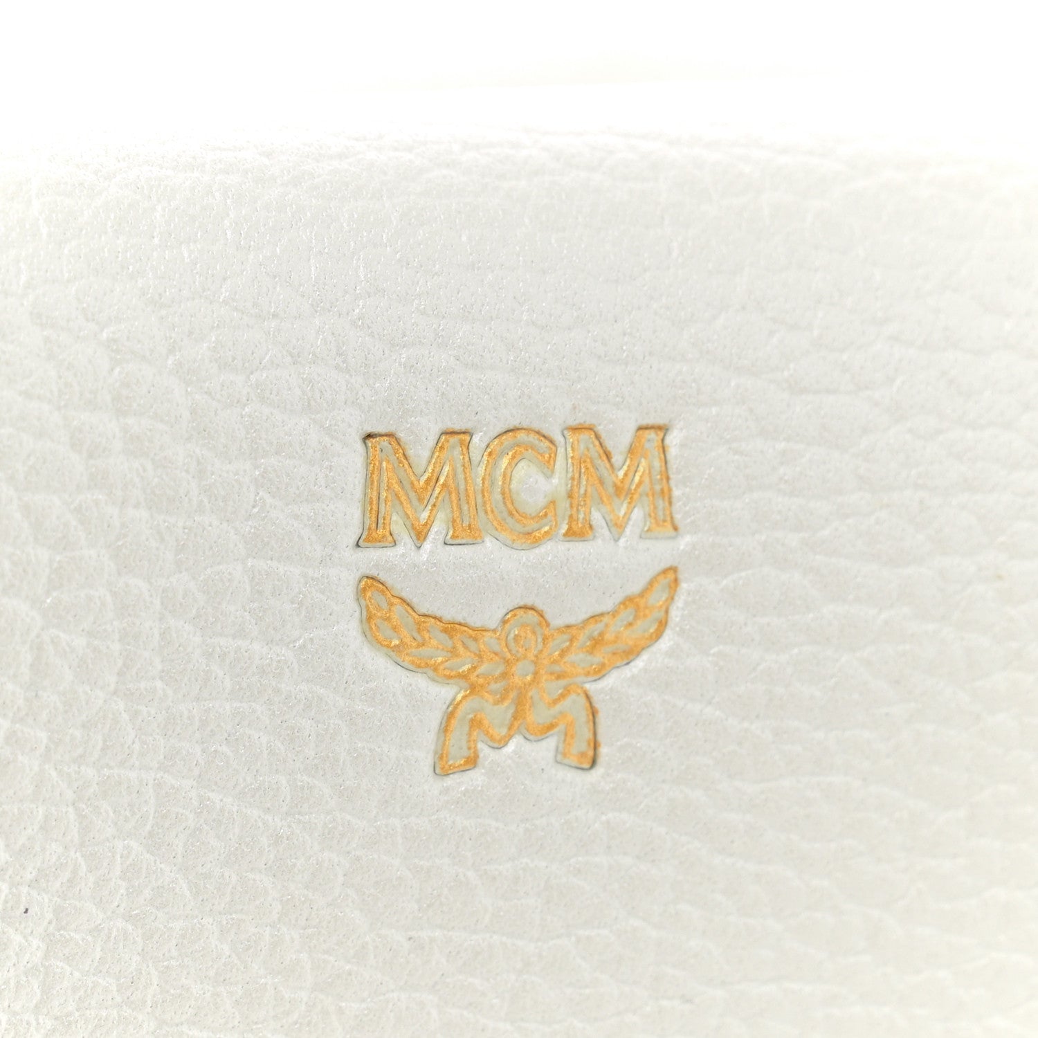 MCM Grained Calfskin Medium Milla Tote White Flake 7 of 12