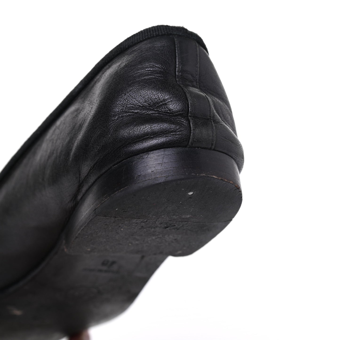 Lambskin CC Cap Toe Ballerina Flats 40 Black