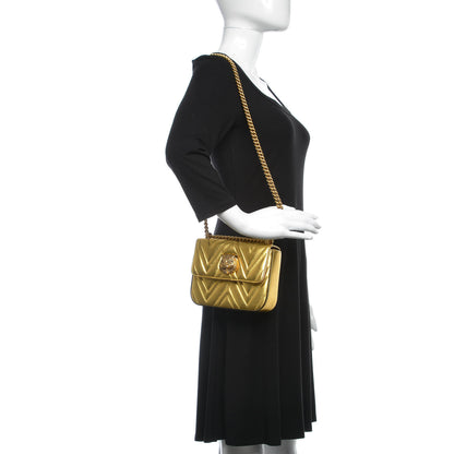 Gucci Metallic Nappa Matelasse Broadway Shoulder Bag Gold 2 of 10