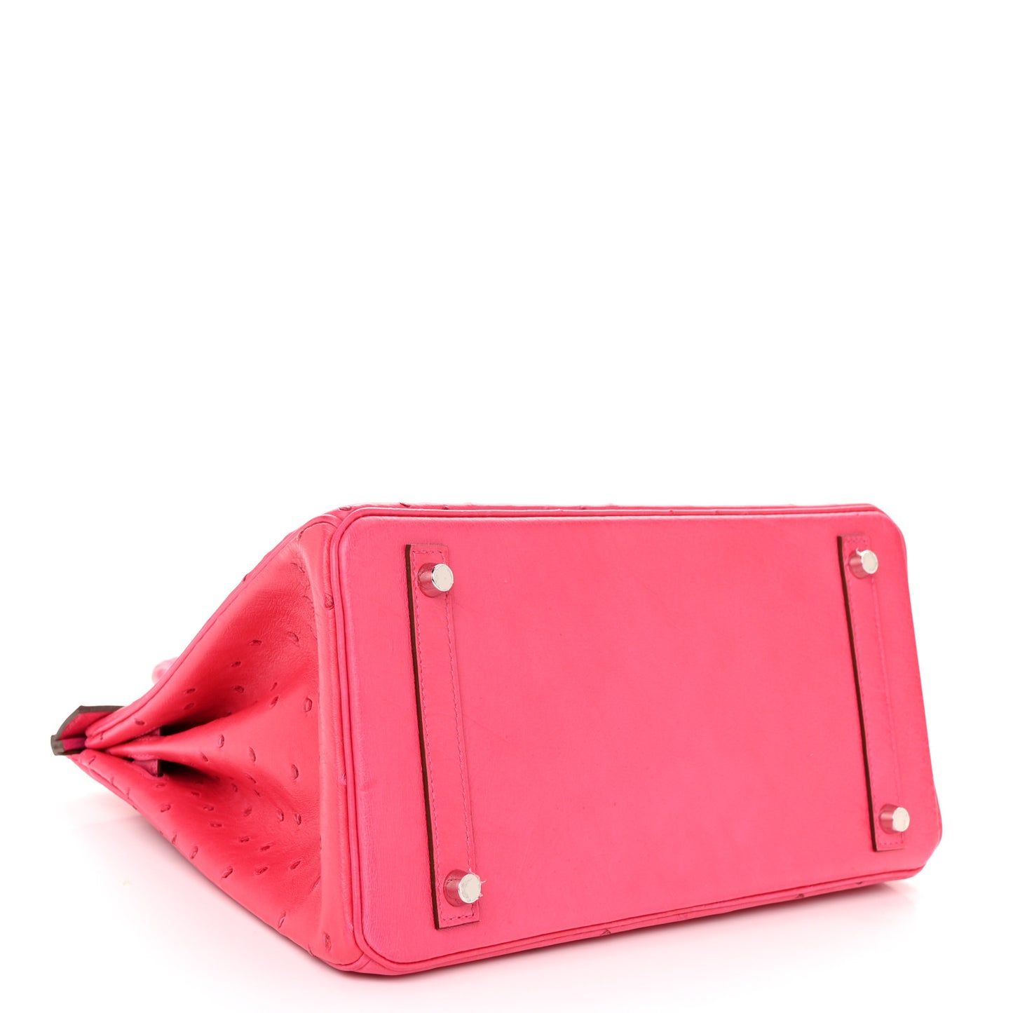 Ostrich Birkin 30 Rose Tyrien