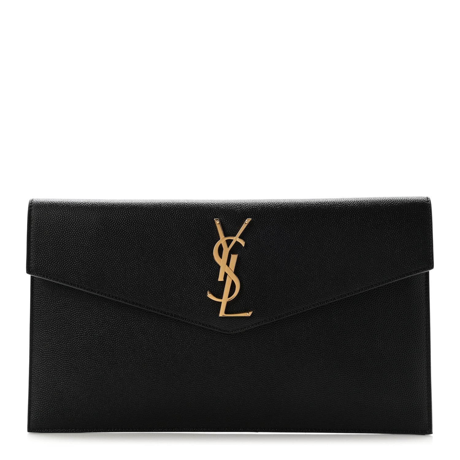 Saint Laurent Grain De Poudre Uptown Pouch Black 1 of 8