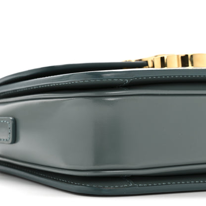 Celine Shiny Calfskin Teen Triomphe Petrol 10 of 14