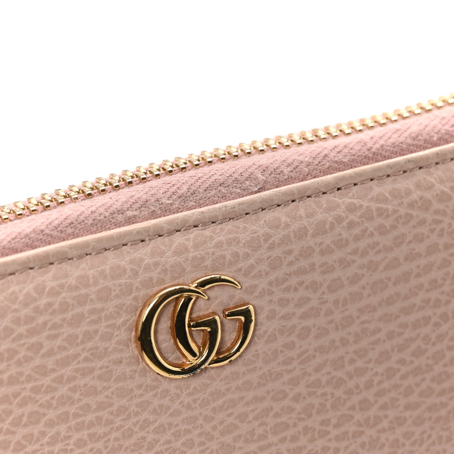Gucci Dollar Calfskin GG Marmont Zip Around Wallet Perfect Pink 13 of 13