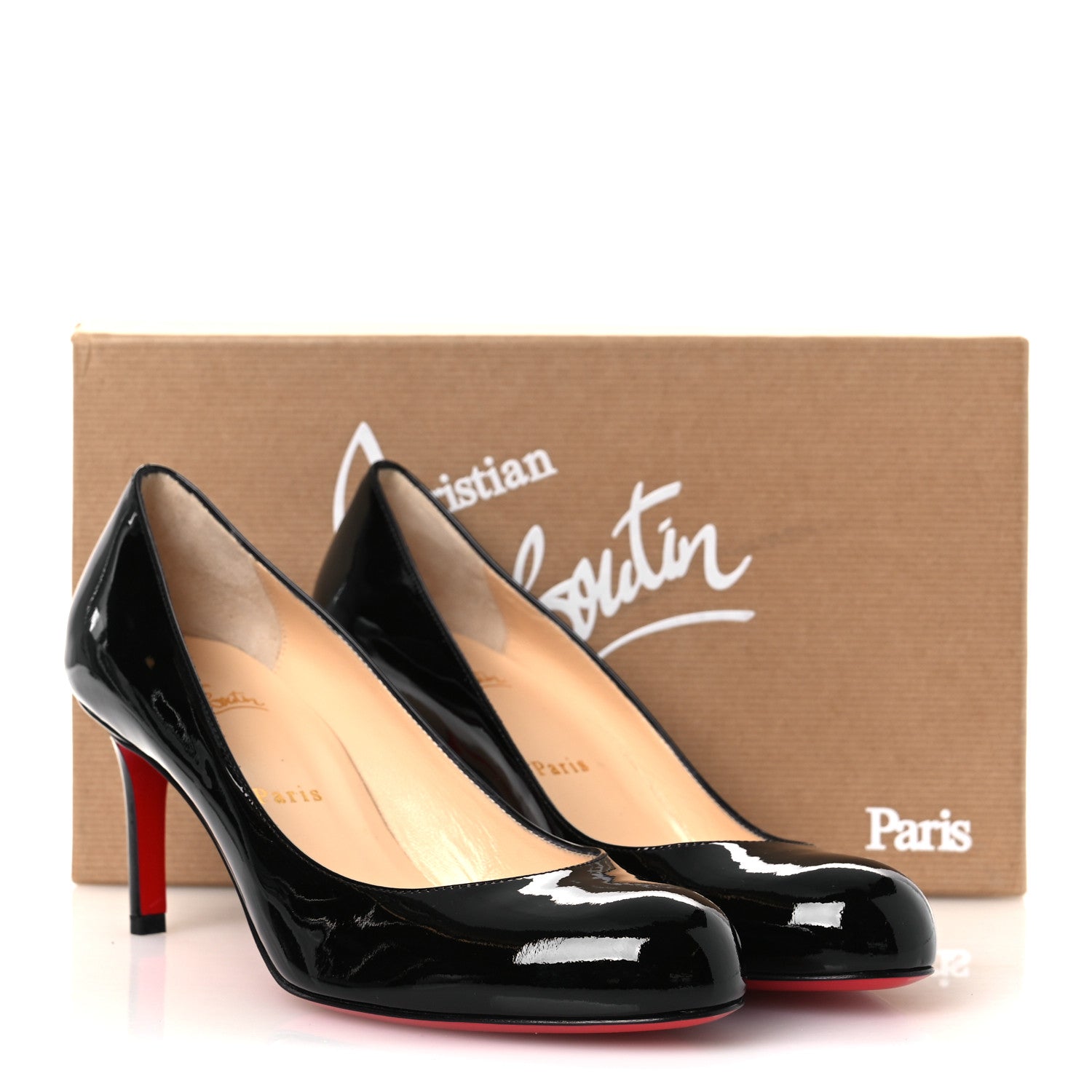 Christian Louboutin Patent Simple 70 Pumps 38.5 Black 10 of 10