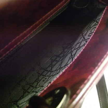 Christian Dior Polished Leather Mini Lady Dior Burgundy 7 of 9