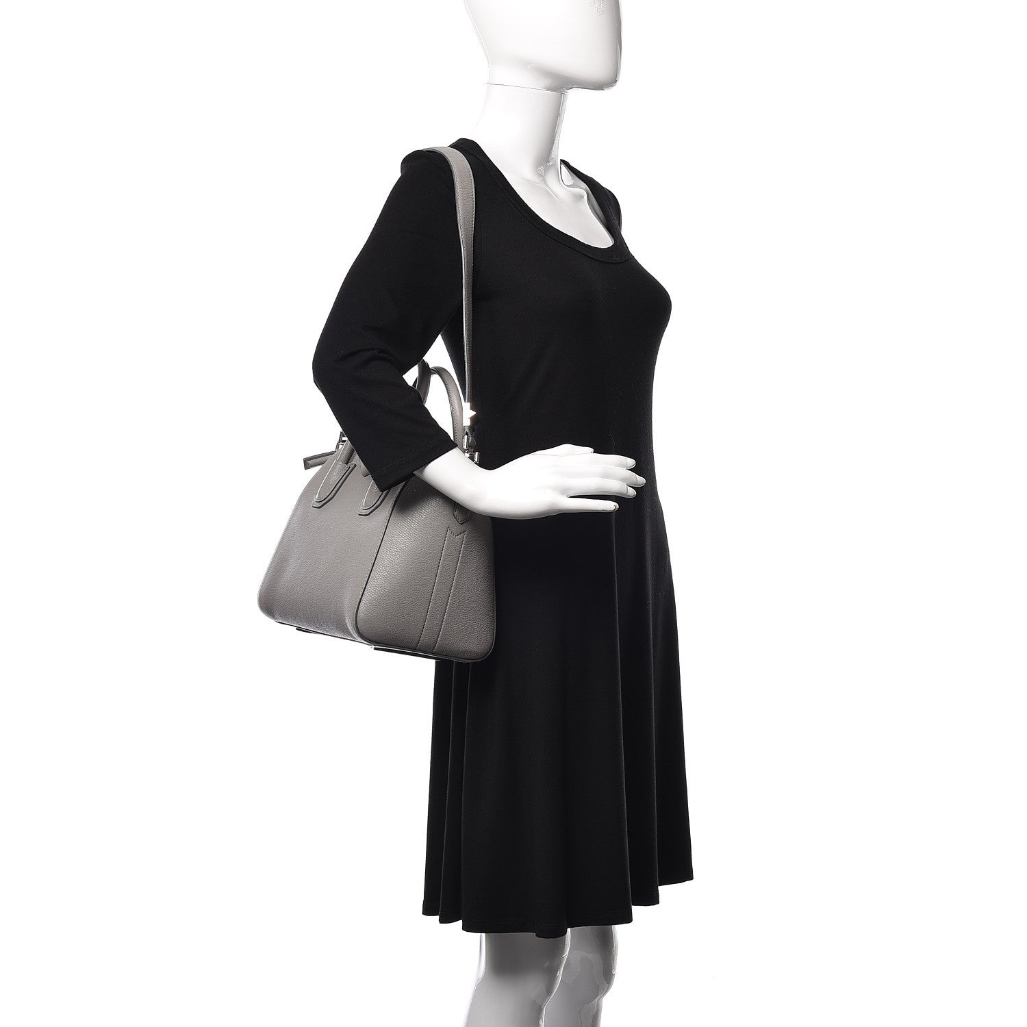 Givenchy Sugar Goatskin Small Antigona Pearl Grey 2 of 9