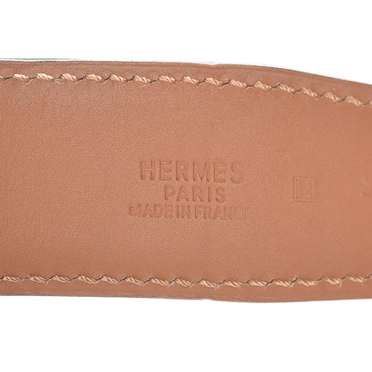Hermes Ostrich 32mm Collier De Chien CDC Belt 90 Gris Agate 4 of 8