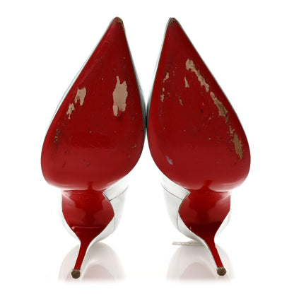 Christian Louboutin Kid So Kate 120 Pumps 39.5 Silver 6 of 9