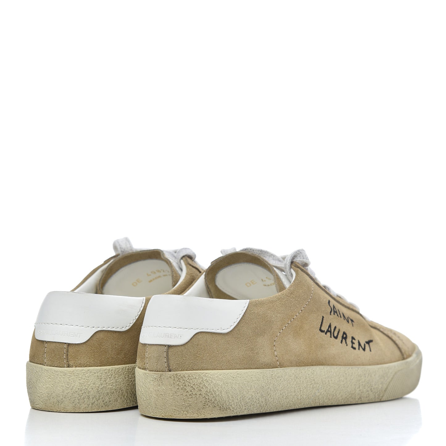Distressed Suede Womens Court Classic Sneakers 38 Desert