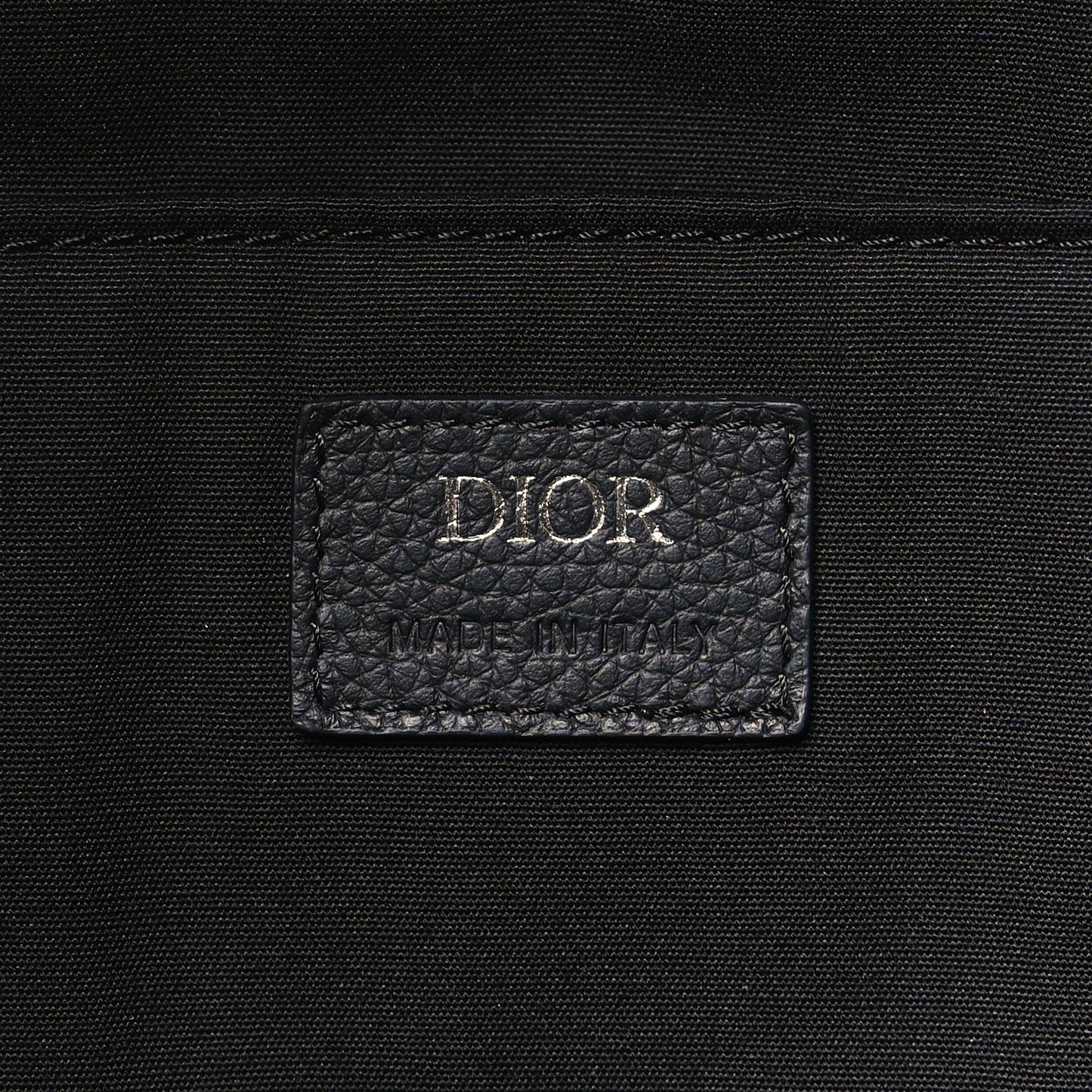 Oblique Calfskin Rider Backpack Beige Black