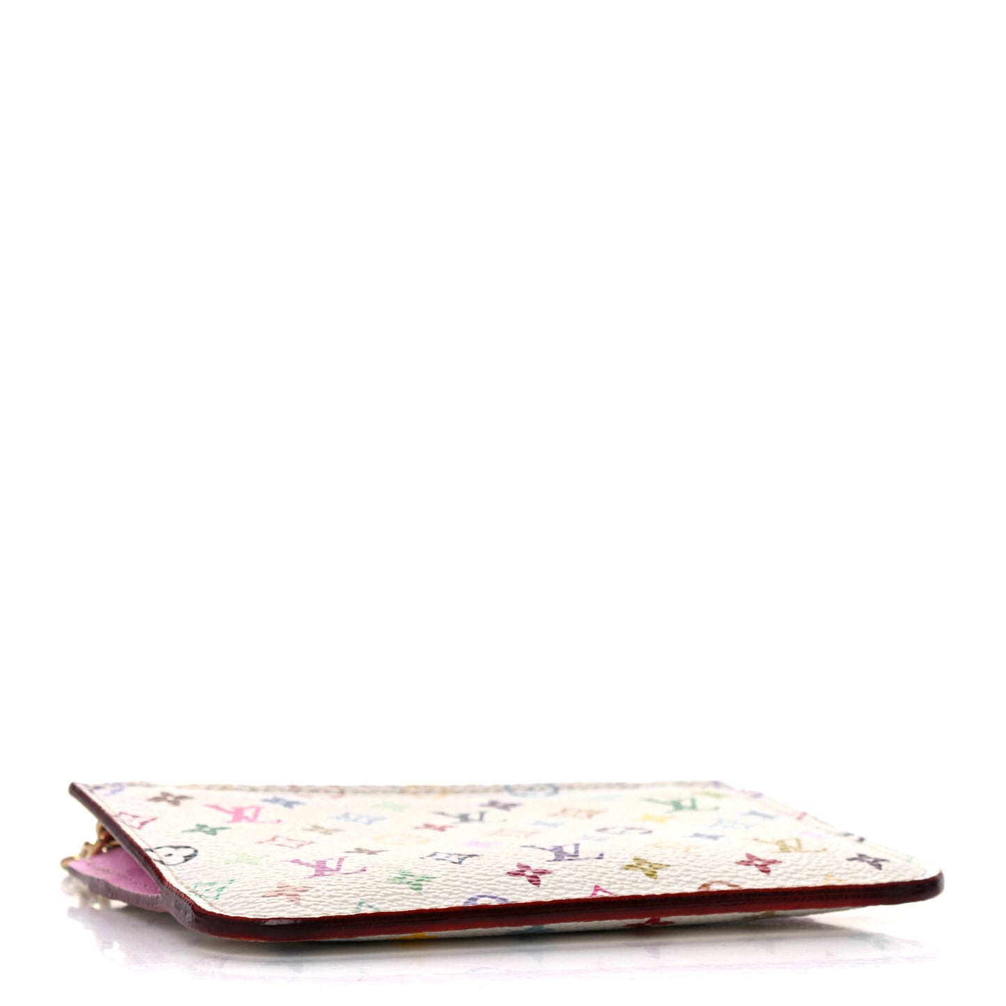 Monogram Multicolor Key Pouch White Litchi