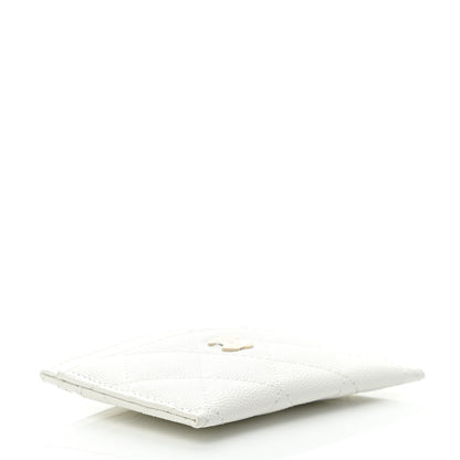 Chanel Caviar Quilted Card Holder White 4 of 8