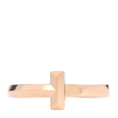 Tiffany 18K Rose Gold T T1 Ring 53 6.5 1 of 4