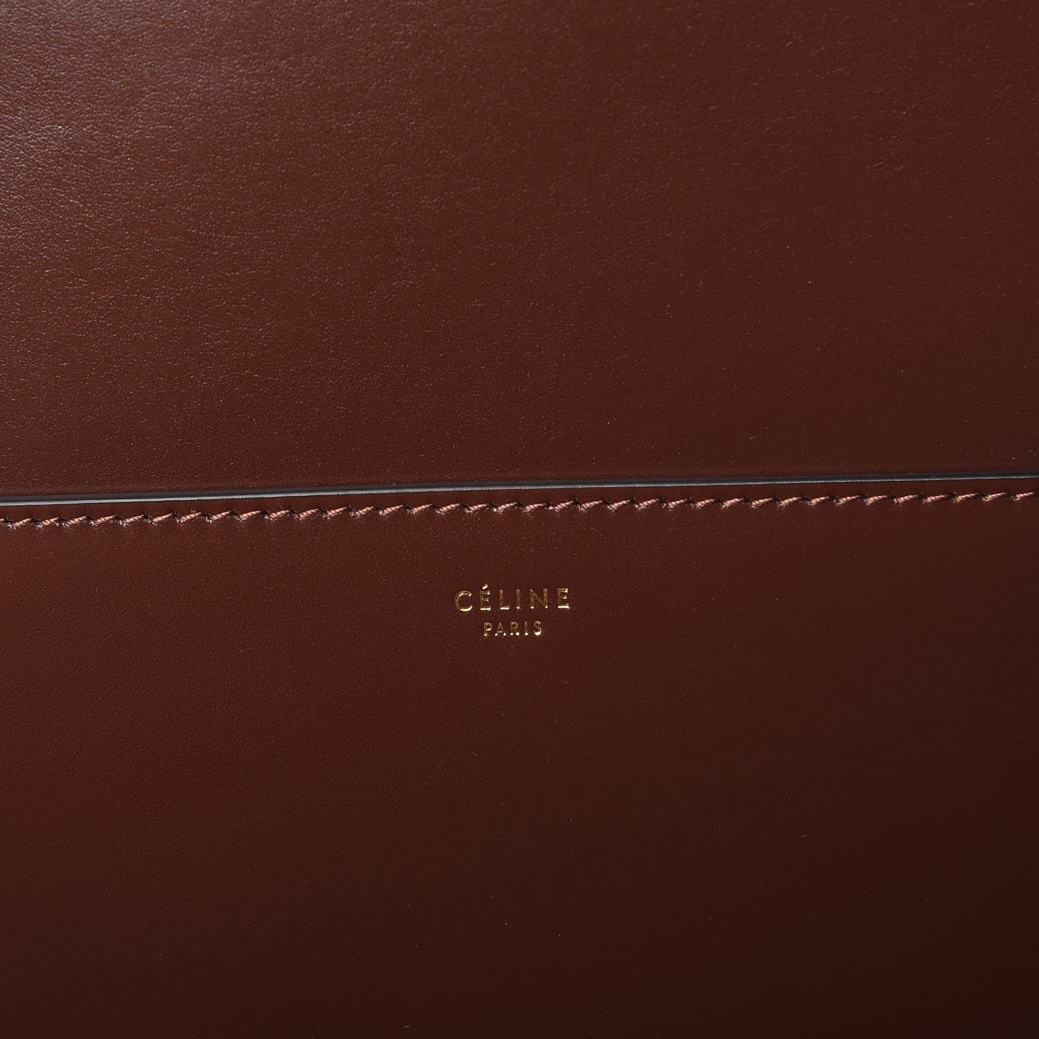 Celine Supersoft Calfskin Sangle Bucket Bag Burgundy 7 of 11