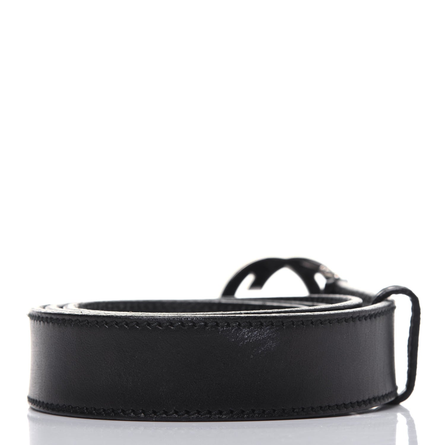 Gucci Calfskin Interlocking G Belt 85 34 Black 2 of 12