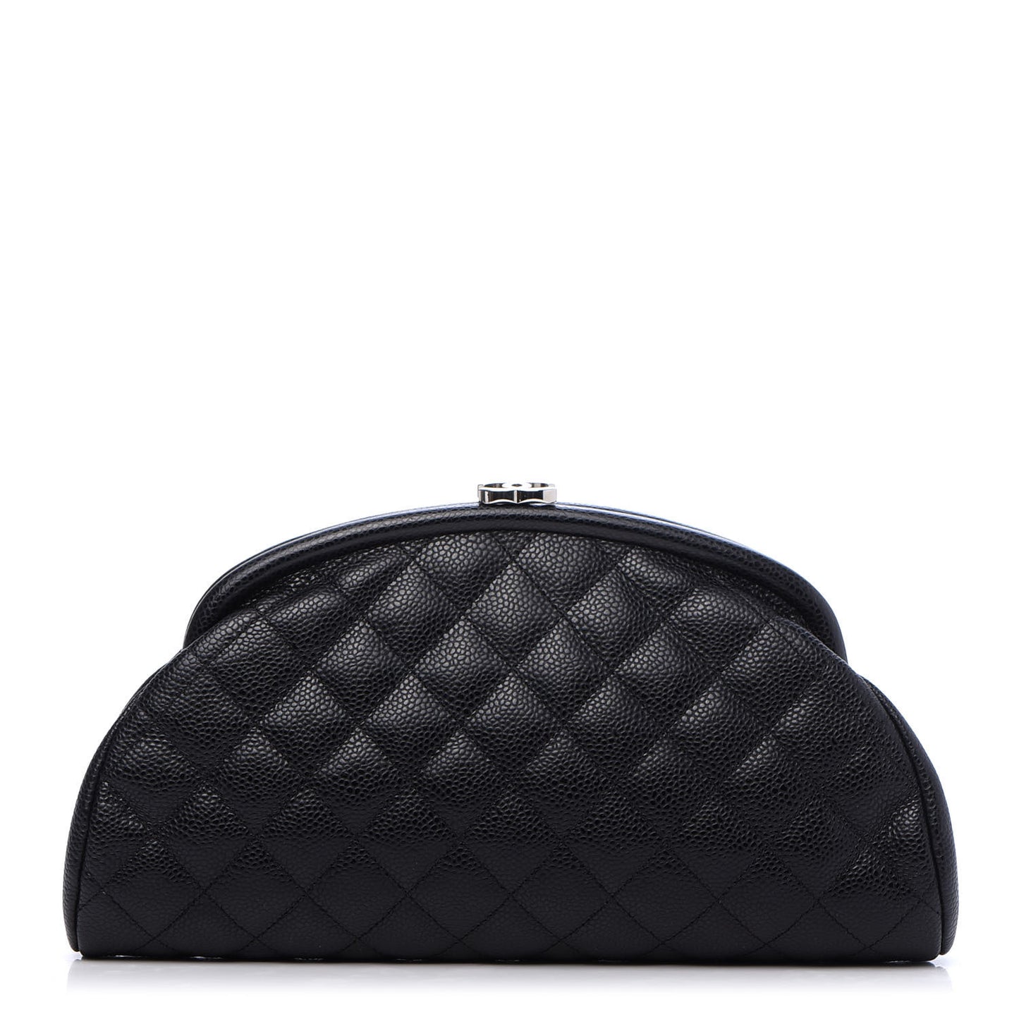 Caviar Quilted Timeless Clutch Black