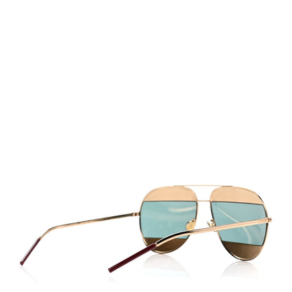 Christian Dior Split 1 Aviator Sunglasses Gold 4 of 4