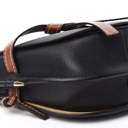 Loewe Grained Calfskin Small Gate Crossbody Bag Pecan Black 6 of 10