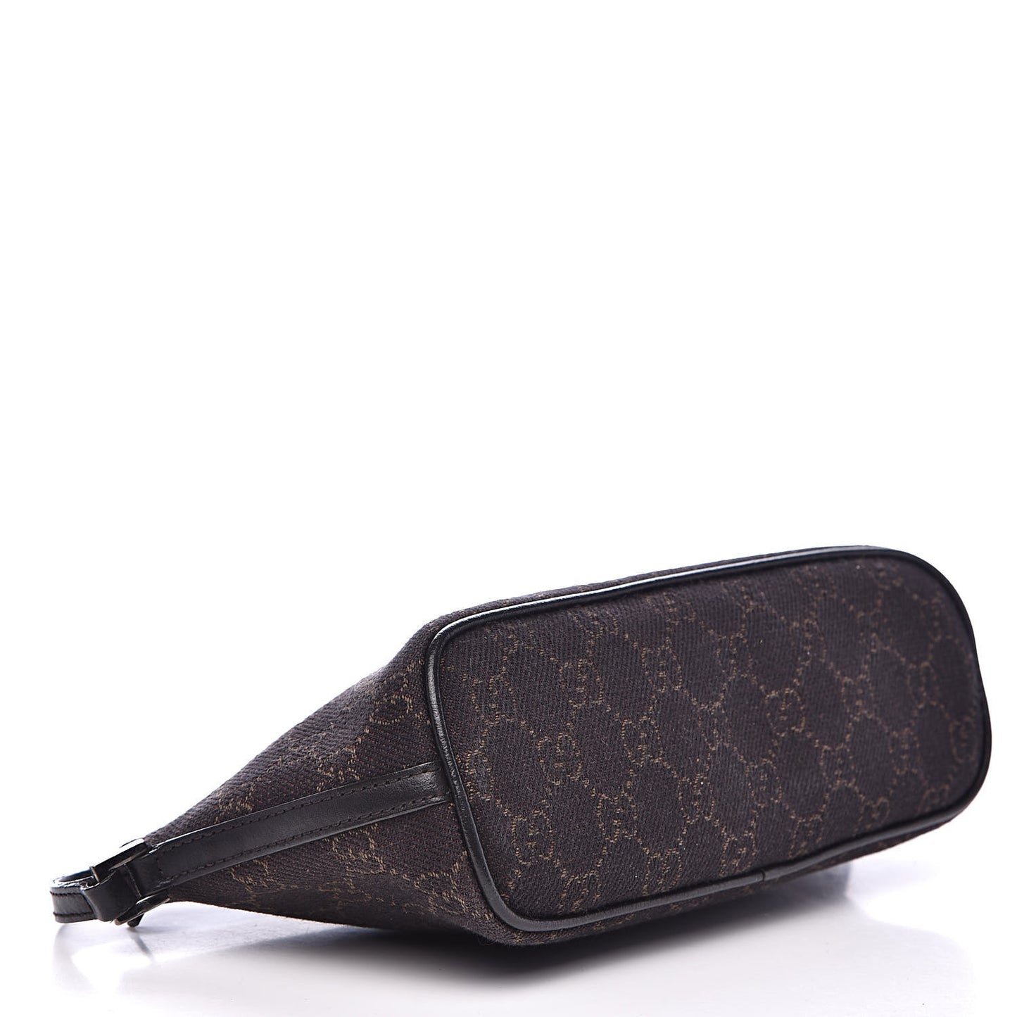 Denim Monogram Boat Pochette Dark Brown