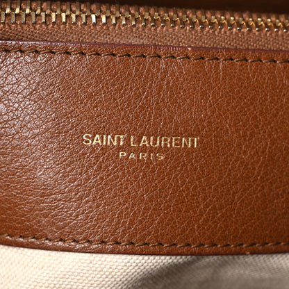 Saint Laurent Smooth Calfskin Medium Supple Sac De Jour Brown 6 of 10