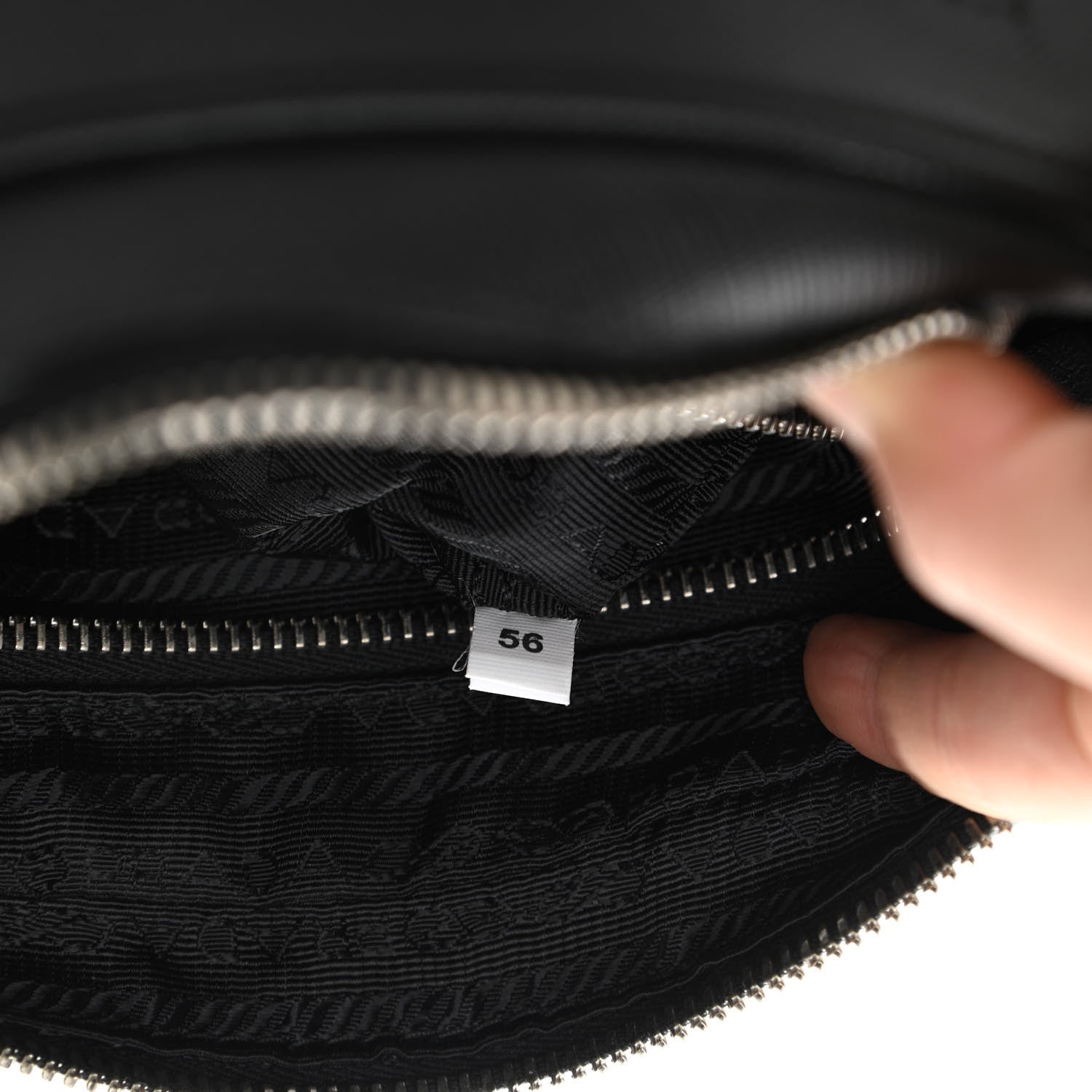 Prada Saffiano Travel Belt Bag Black 9 of 10