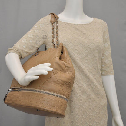 Chanel Lambskin Expandable Tote Camel Beige 2 of 9