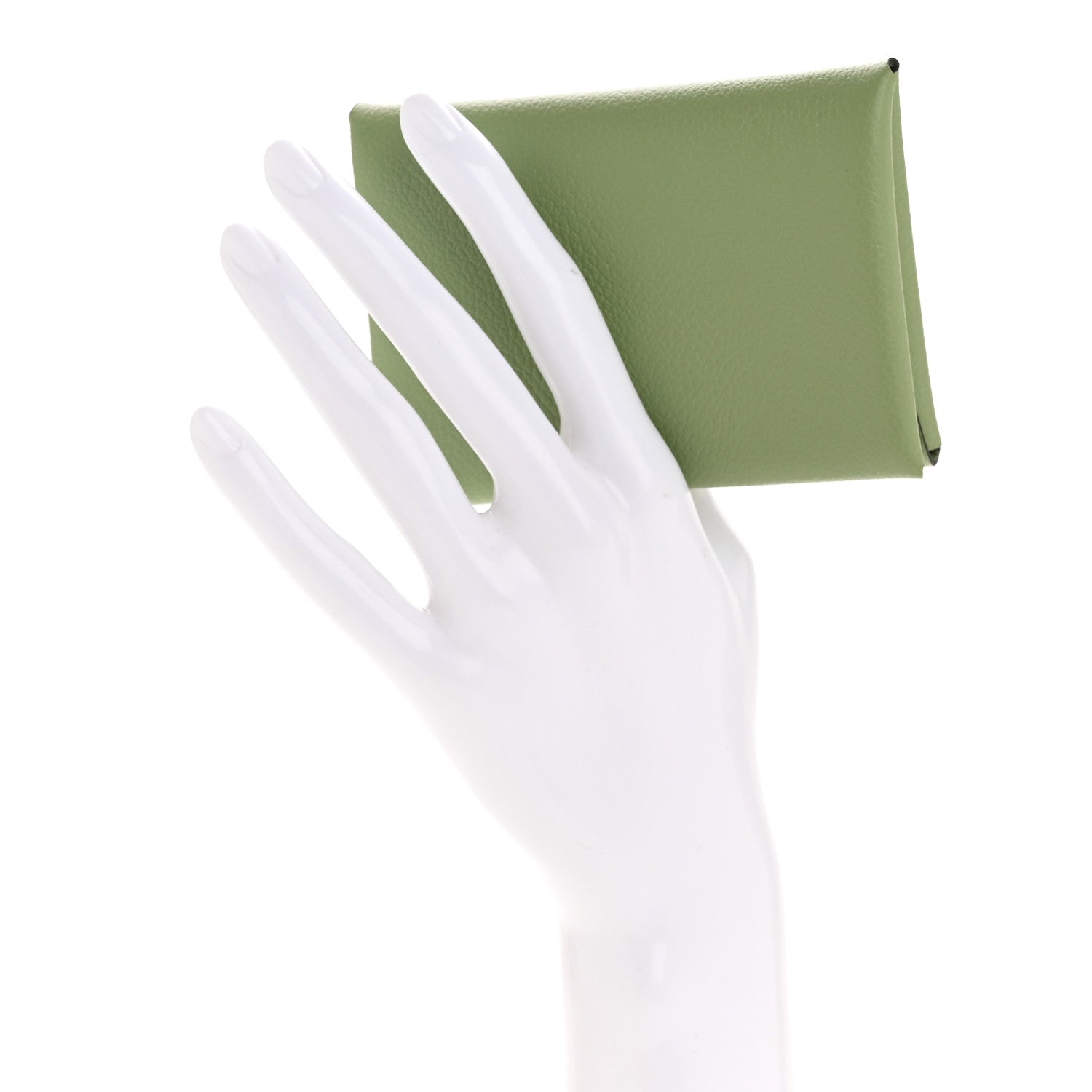 Hermes Evercolor Calvi Duo Card Case Vert Criquet 2 of 8