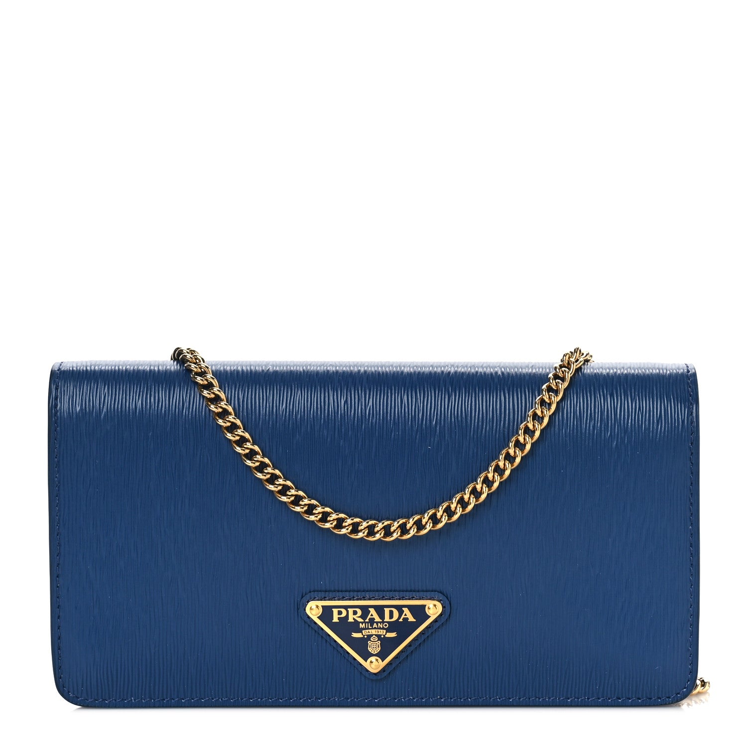 Prada Vitello Move Triangle Logo Miniborse Cobalto 1 of 8