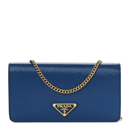 Prada Vitello Move Triangle Logo Miniborse Cobalto 1 of 8