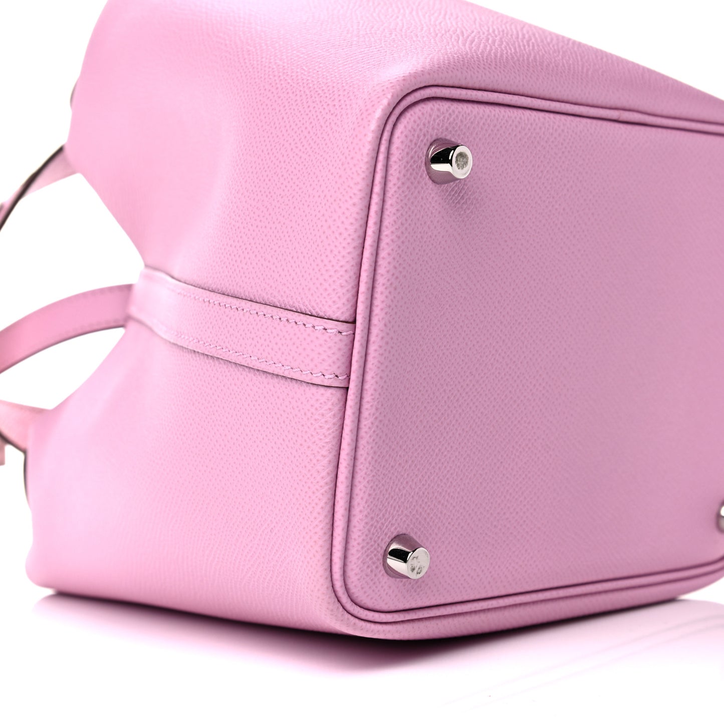 Epsom Tressage De Cuir Picotin Lock 18 PM Mauve Sylvestre Rouge H Jaune De Naples