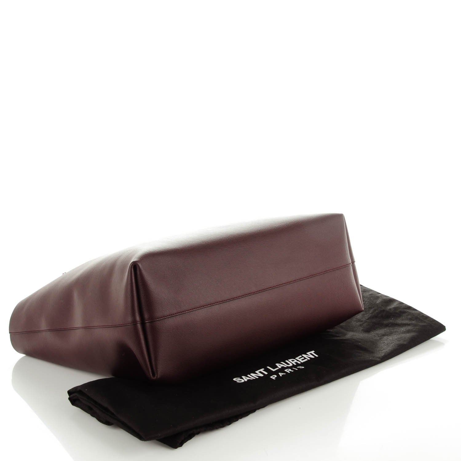 Saint Laurent Calfskin Large Shopping Tote Amaranto 5 of 8