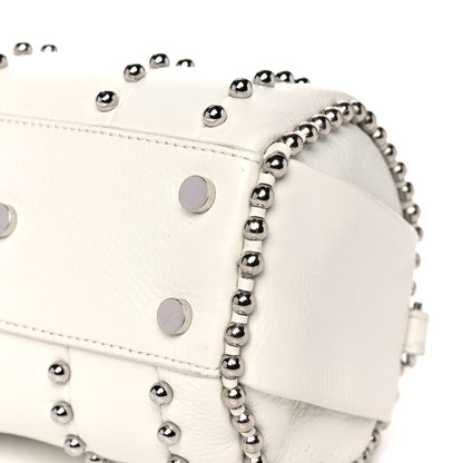 Alexander Wang Calfskin Studded Mini Rockie White Rodium Hardware 8 of 16