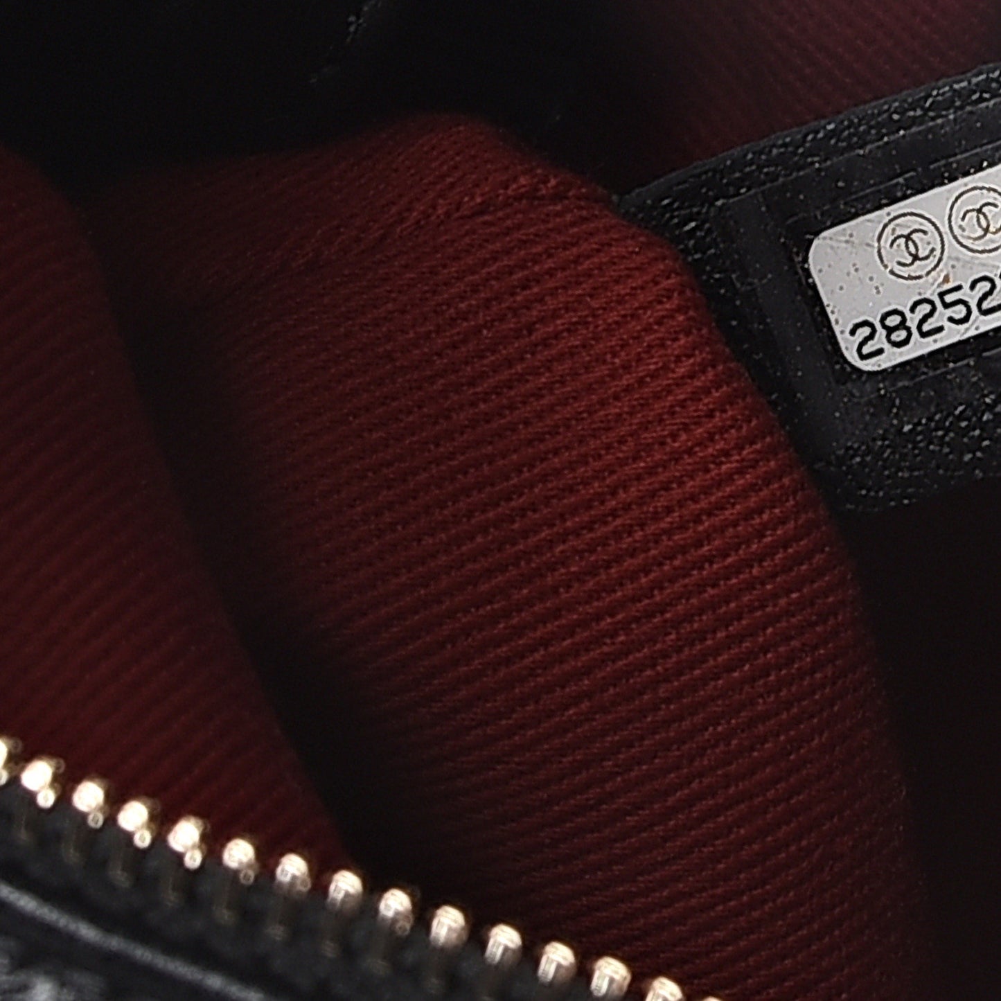 Lambskin Quilted Small Bowling Bag Black