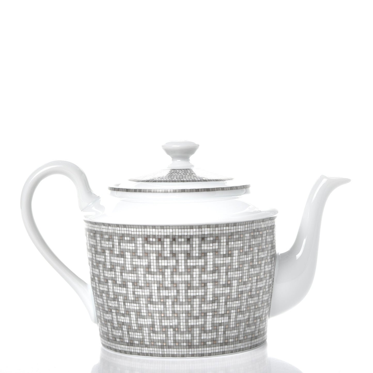 Porcelain Mosaique Au 24 Platine Coffee/Tea Pot Platinum
