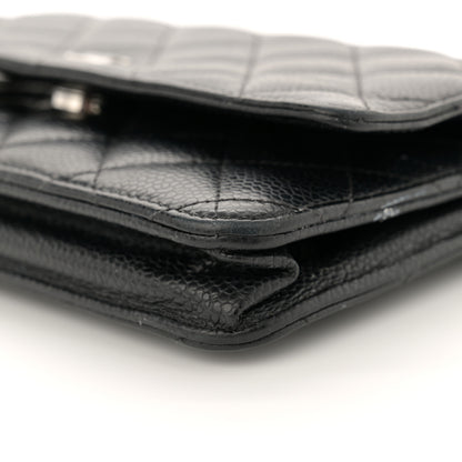 Chanel Caviar Quilted Wallet on Chain WOC Black 10 of 17