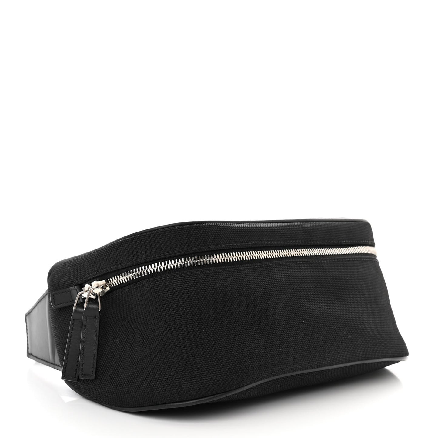 Techno Canvas Web Large Belt Bag Black