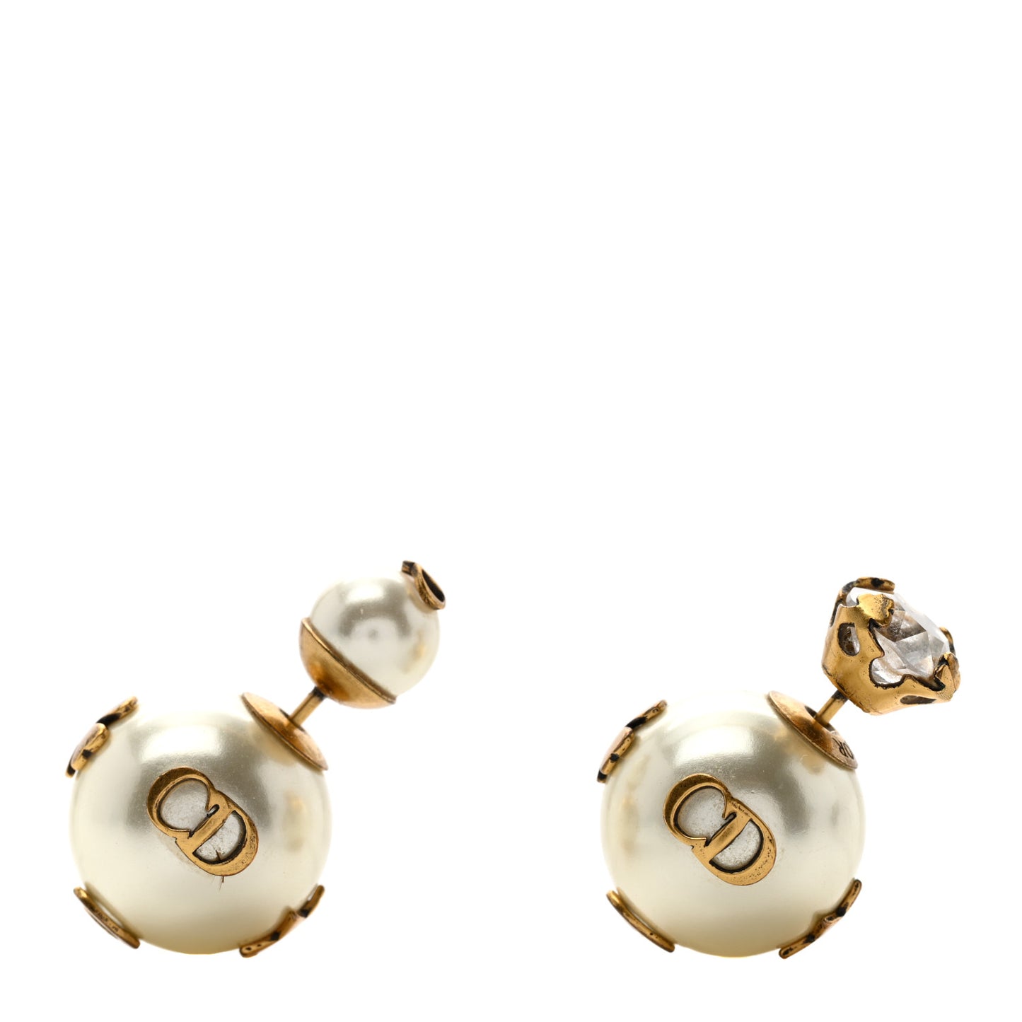 Mise En Dior Tribal Crystal Charm Earrings