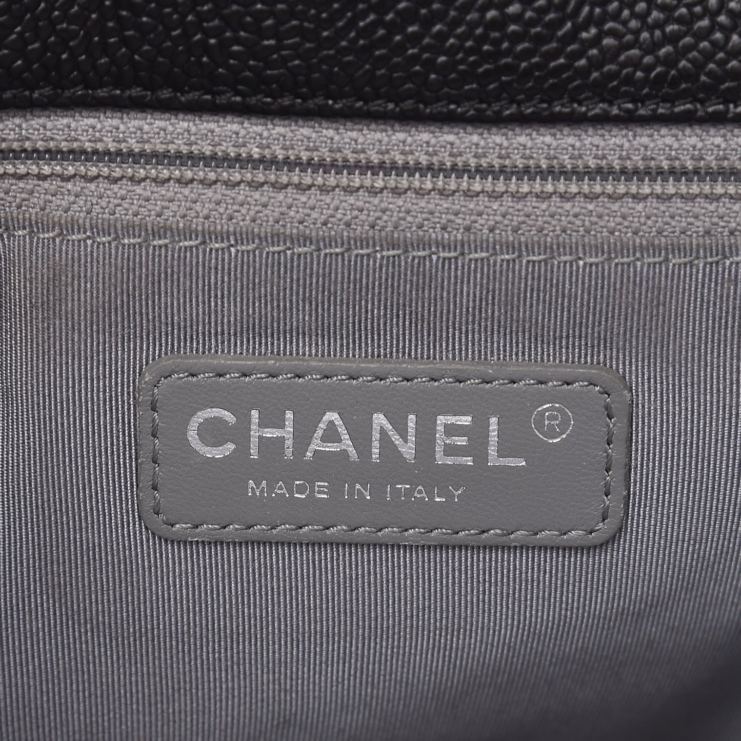 Caviar Quilted Large French Riviera Flap Black