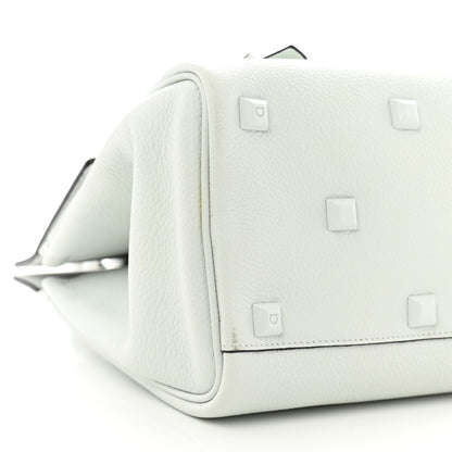 Salvatore Ferragamo Calfskin The Studio Bag Astronaut White 9 of 11