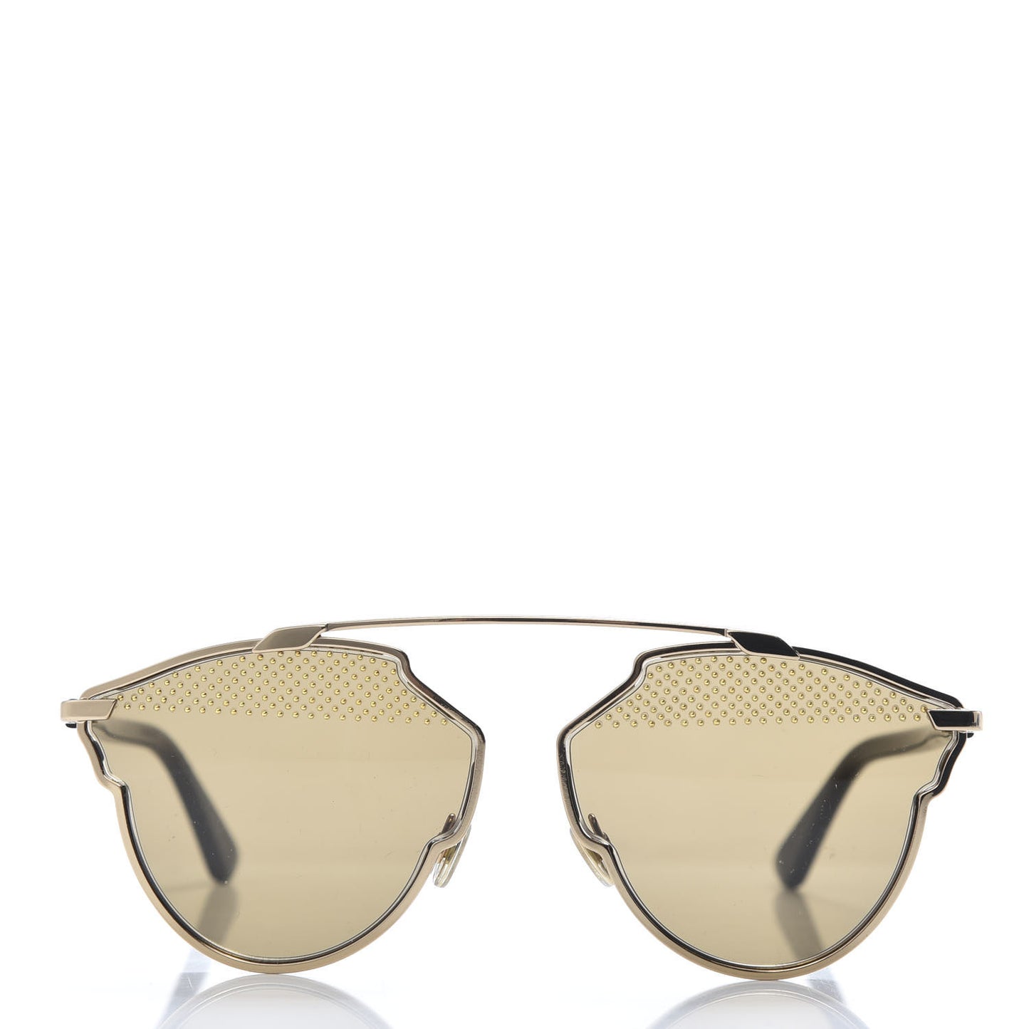 Studded So Real Sunglasses Gold
