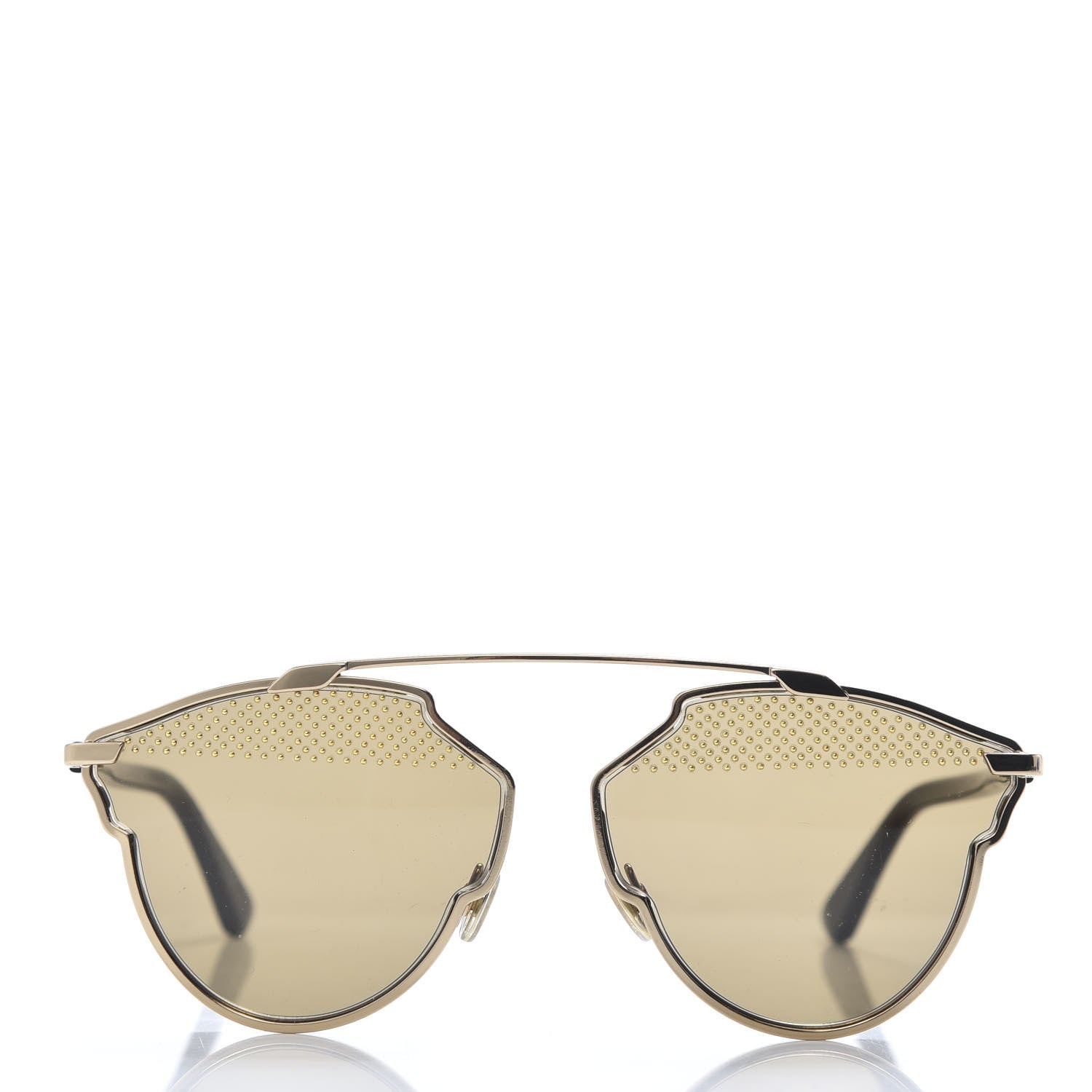 Christian Dior Studded So Real Sunglasses Gold 2 of 7