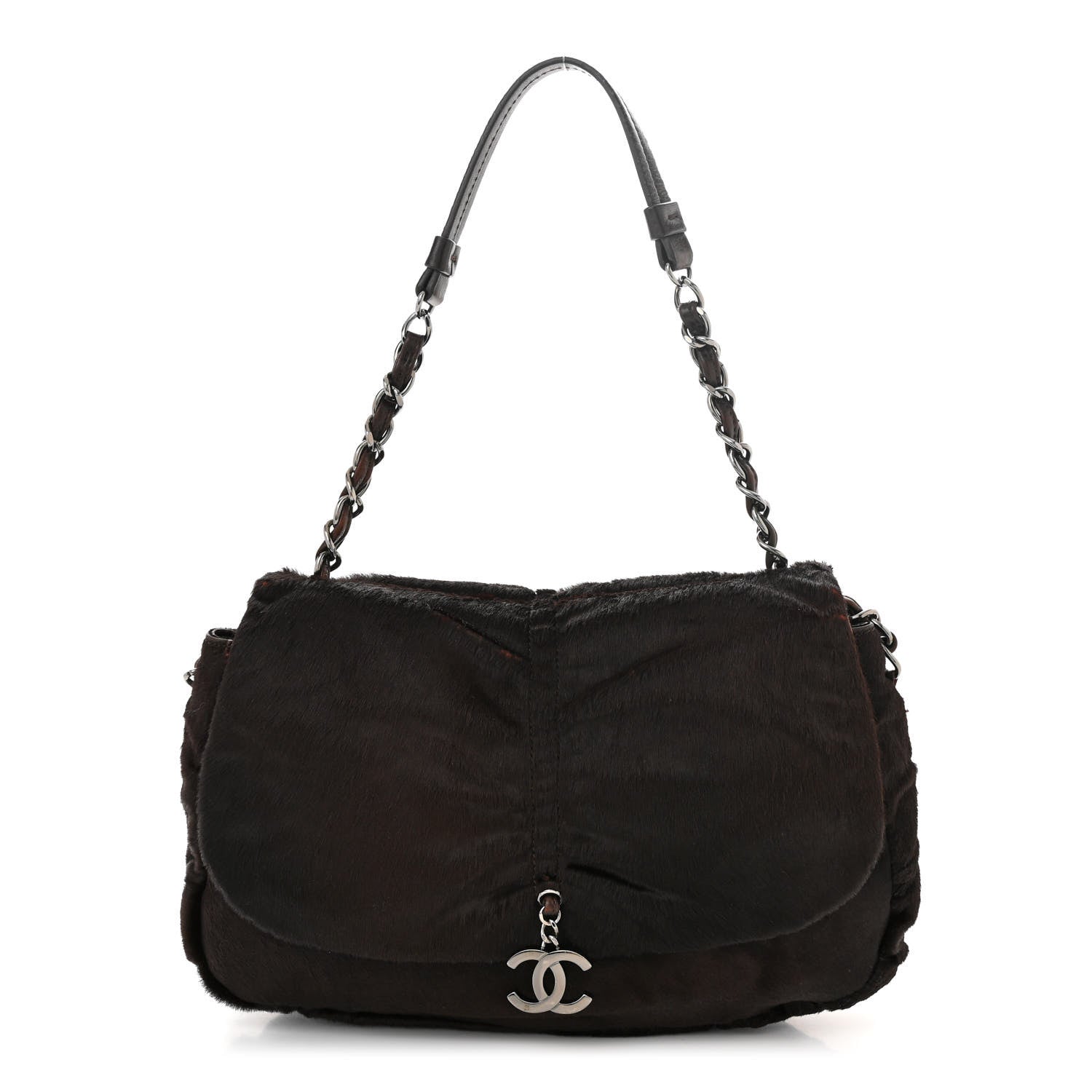 Chanel Pony Hair Sharpei Flap Tote Brown 1 of 12