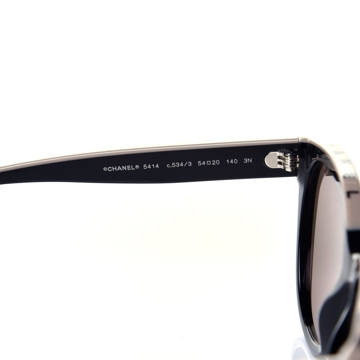 Chanel Acetate CC Butterfly Sunglasses 5414 Black Beige 5 of 8
