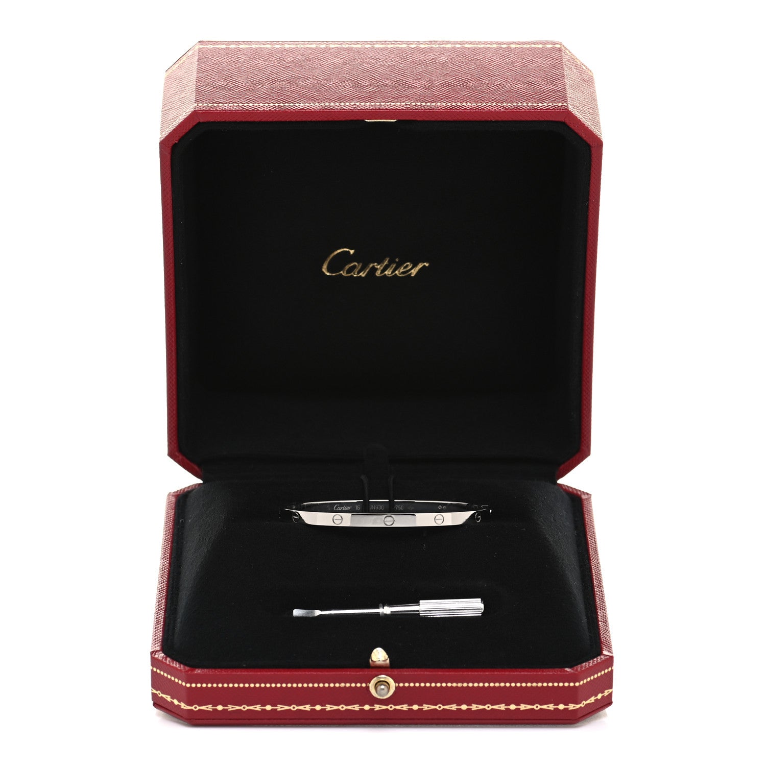 Cartier 18K White Gold Small LOVE Bracelet 16 6 of 6