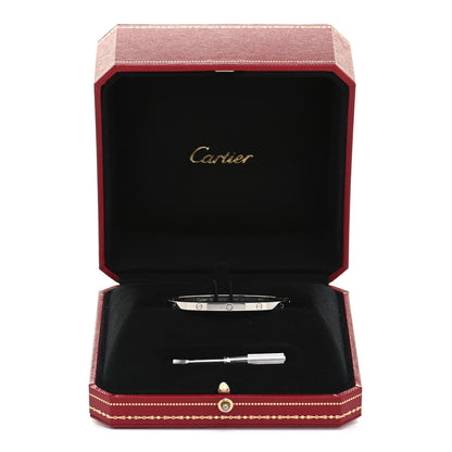 Cartier 18K White Gold Small LOVE Bracelet 16 6 of 6